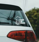 Baby on Board Groot Decal Bumper Sticker Back Window Car Removable Decal 5"x4"