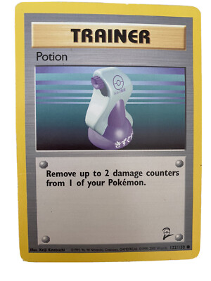 1995 Pokemon Card Trainer Card POTION 122/130 RARE! | eBay