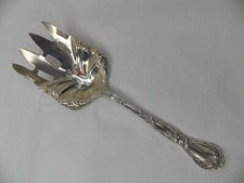 BLACKINTON VERONA STERLING SILVER FANCY PIERCED SERVING FORK 7 1/2" NO MONO