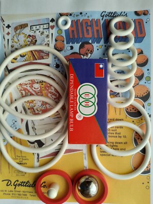 Kit Complet Élastiques & Pièces Pour Flipper Gottlieb Count Down - Neuf