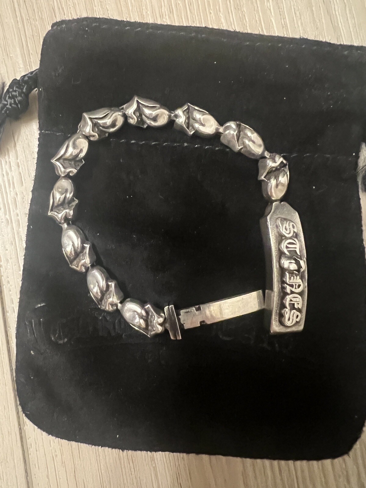 Chrome Hearts x Rolling Stones Tongue Bracelet Gem