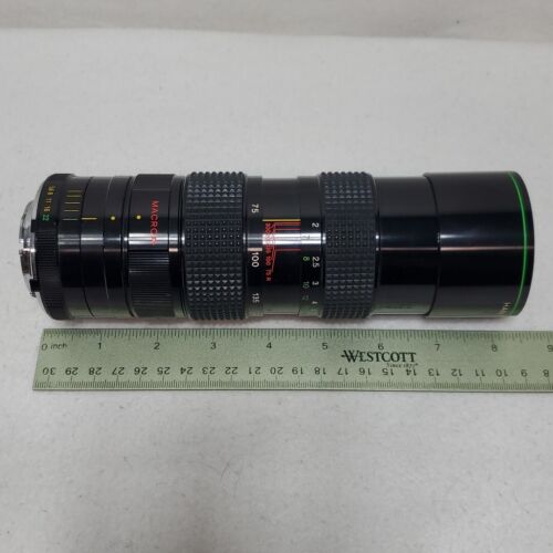 Hanimex Auto Zoom Macro 58 Camera Lens 75-300mm No 8107090 With Storage Case - Picture 7 of 12