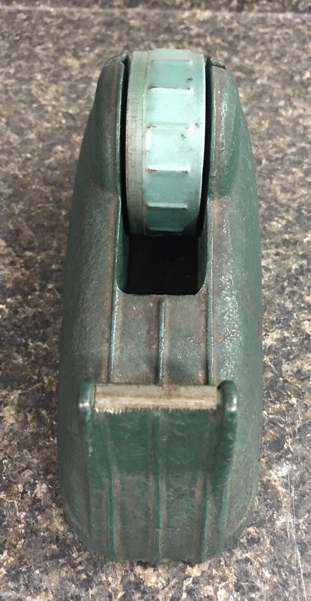 Vintage Industrial Heavy Duty Tape Dispenser Art Deco - Green | eBay