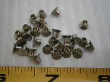 100 degree semi tubular brass rivet .157 Length .123 diameter lot of 100 1357