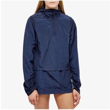 Rains Wrinkled Pullover Rain Jacket Nwt Xs Blue Color Ink