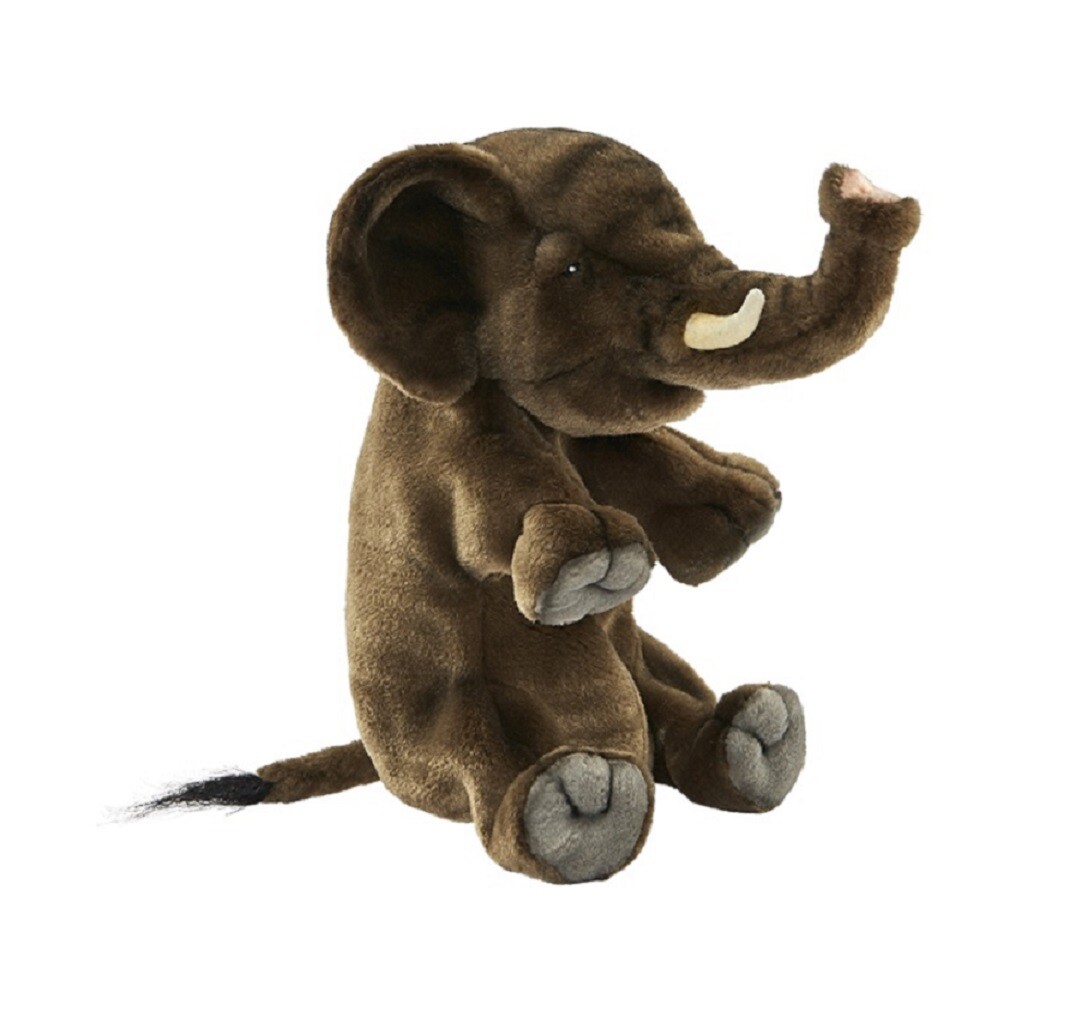 Hansa Toy 4040 Elephant 24 Cm Hand Puppet Plush Toy Stuffed Animal