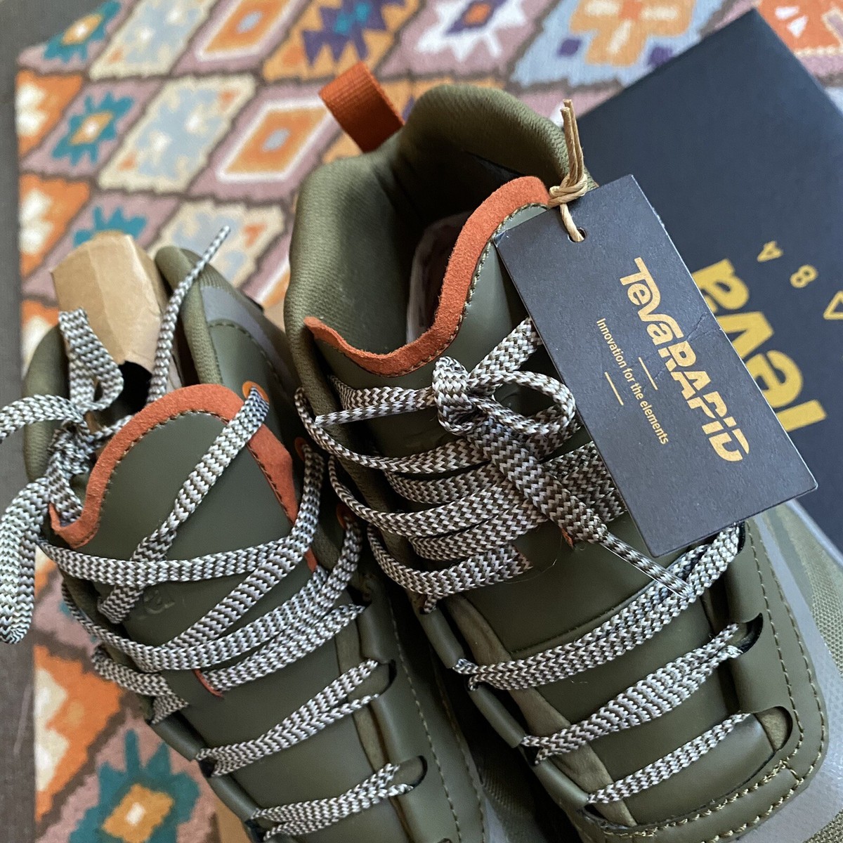 NEW Teva Men’s Geotrecca Dark Olive Desert Taupe Green Boots Size 9 Waterproof TEVA Geotrecca Dark Olive Desert Taupe Green Boots Men main image 2