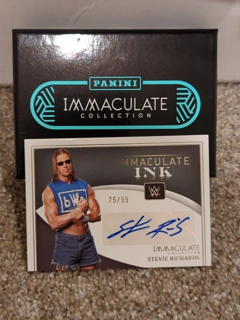 2022 Panini WWE Immaculate Ink Stevie Richards Auto bWO 75/99