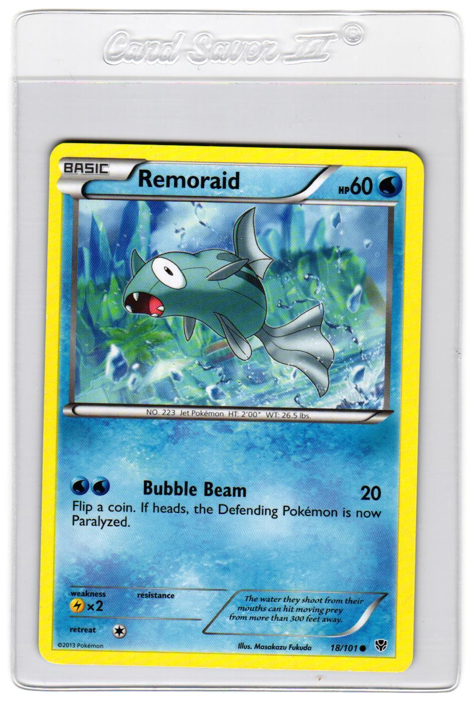 Pokemon Plasma Blast Remoraid #18/101 Common Lightly played