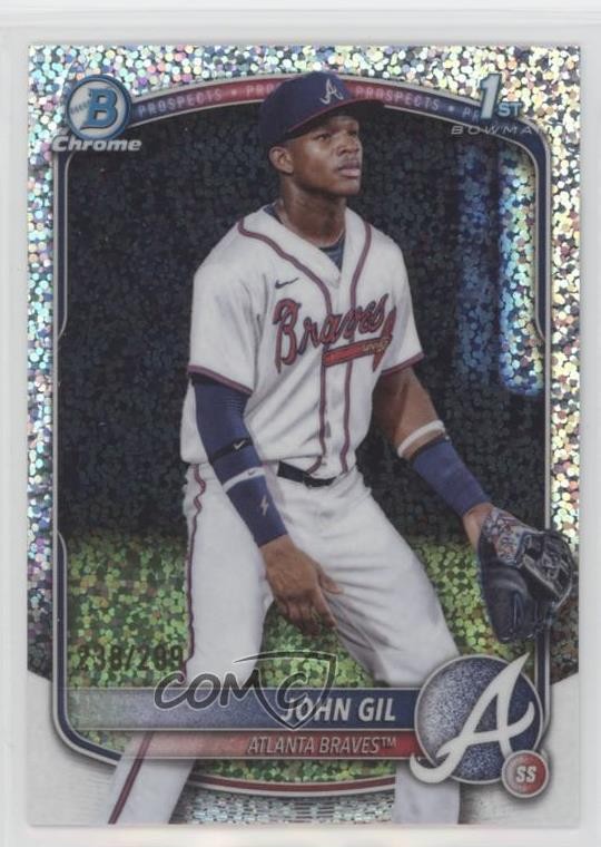 2025 Bowman Chrome Prospects Speckle Refractor /299 John Gil #BCP-172