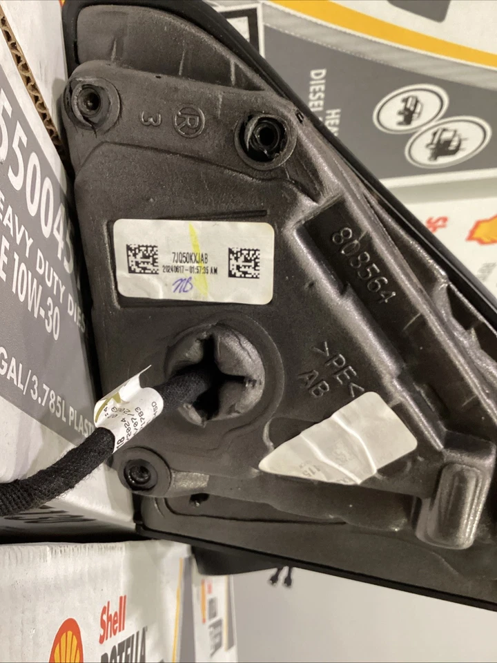 Espejo retrovisor Dodge Ram 1500 2019-2025 punto ciego plegable eléctrico 7JQ50KXJAB DERECHO OEM Foto 3 de 4