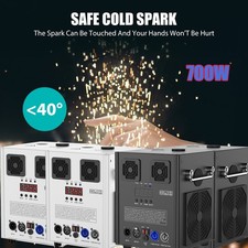 700W Firework Cold Spark Machine DMX White Stage Effect Party Wedding Machine
