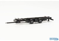 Herpa Teileservice Tandem-HäNgerfahrgestell FüR VolumenzüGe 7,82M Mit Wechs