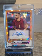 2023-24 Topps Chrome Sapphire Max Strus #CG-MS Orange Refractor Auto 17/25 CLE