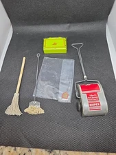Dollhouse Miniature  Carpet Sweeper Mop Fly Swatter Broom