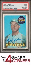 1969 TOPPS #260 REGGIE JACKSON RC ATHLETICS HOF PSA 3 DNA AUTO 10