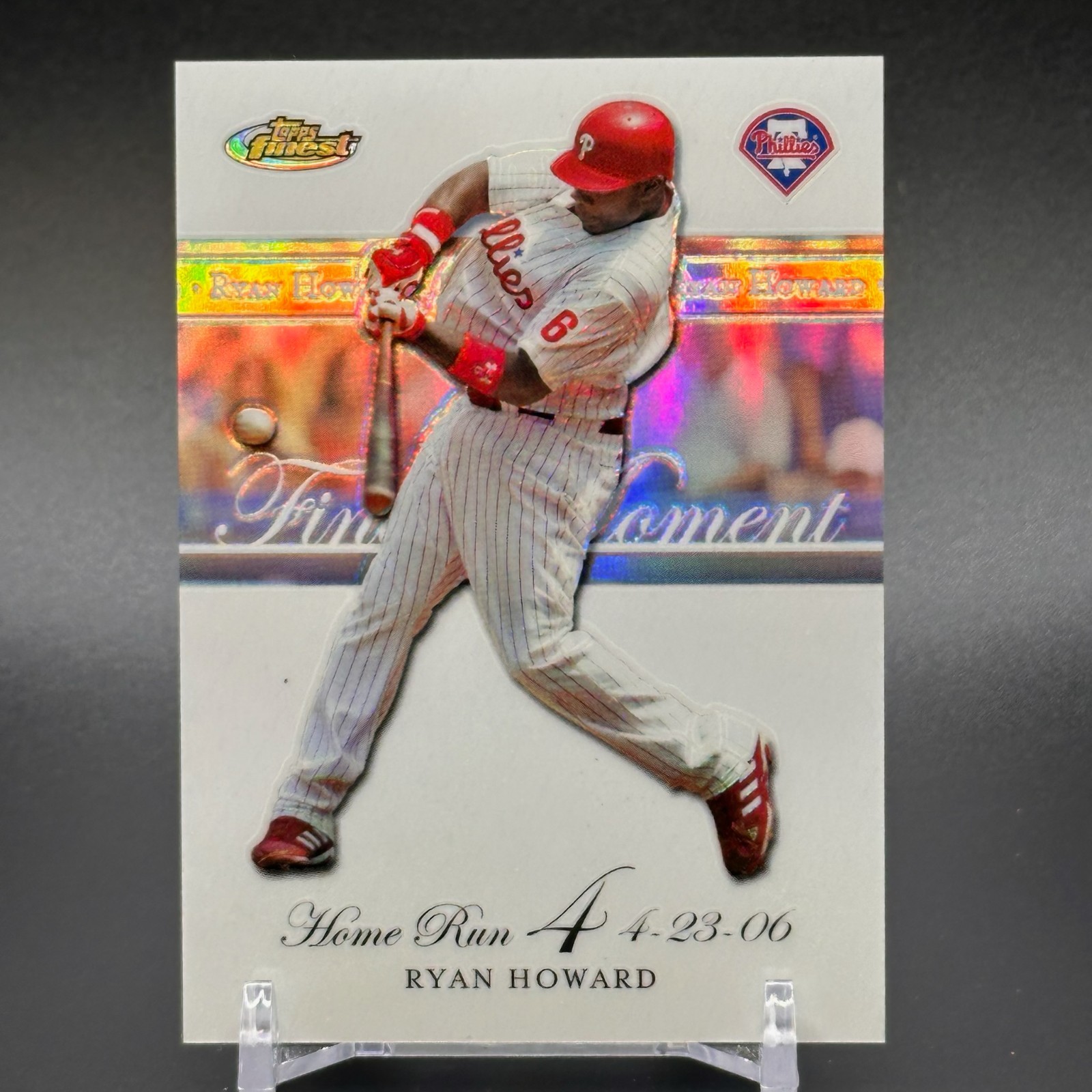 2007 Topps Finest Moments Refractor Ryan Howard #'d /149 #RH-HR13 - Phillies