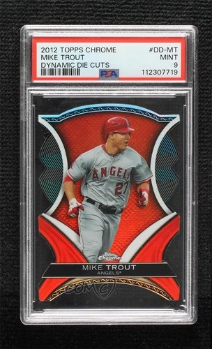 2012 Topps Chrome Dynamic Die-Cuts Mike Trout #DD-MT PSA 9 MINT gp1