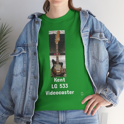 Vintage Kent LG 533 Videocaster Electric Guitar Rock Unisex Heavy Cotton Tee, - Picture 78 of 157