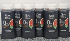 6 X Dove Men + Care 0% Aluminum CITRUS ZEST & SAGE 2.6 oz. ea - SIX DEODORANTS
