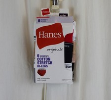 Hanes 6 PACK Womens OriginalsHiLeg Panties Underwear AssortedColors Size 9 2XL 