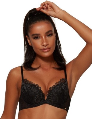 32D Gossard Swirl BH gepolstert sexy tiefer Ausschnitt Stretch Spitze Damen BH 17801
