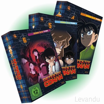 Blu-ray DETEKTIV CONAN - TV-Serie - Box 4-6 (Episoden 103-182) - 9 Disc's