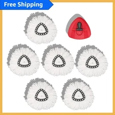 Effortless Cleaning: O-Cedar Spin Mop Head Replacement 6 Pack - Washable Refills