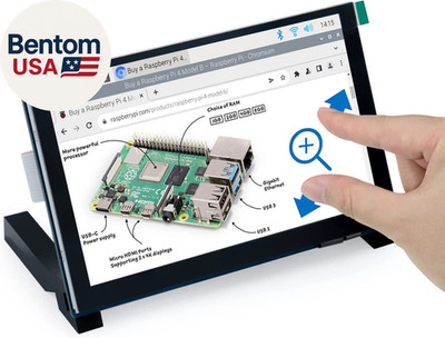 5 Inch Touchscreen Monitor for Raspberry Pi 5 4 B 3 B+ A+, 800X480 Pixel IPS Dis