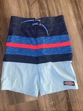 Vineyard Vines 12/14 boys swim trunks board shorts blue beach pool cruise medium