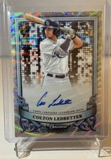 2024 Bowman Sterling - Colton Ledbetter - On-Card Auto - Wave - 48/125!