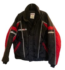 Snow Sno Rider USA Kodiak Insulated Adult Medium Black Red Coat Jacket Canada