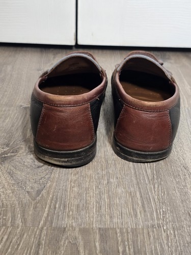 Johnston and Murphy Herren Schwarz & Braun Tasseled Halbschuhe Größe 10,5M - Bild 11 von 12