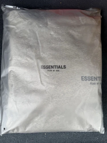 Felpa con cappuccio Fear of God Essentials Dark Oatmeal taglia L