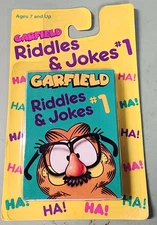 Vintage Garfield Riddles & Jokes #1 Card Game US Playing Card Company Sealed NOS