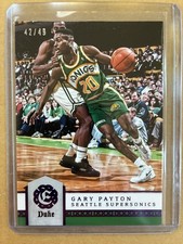Gary Payton /49 Duke SP 2016-17 Panini Excalibur Supersonics #199