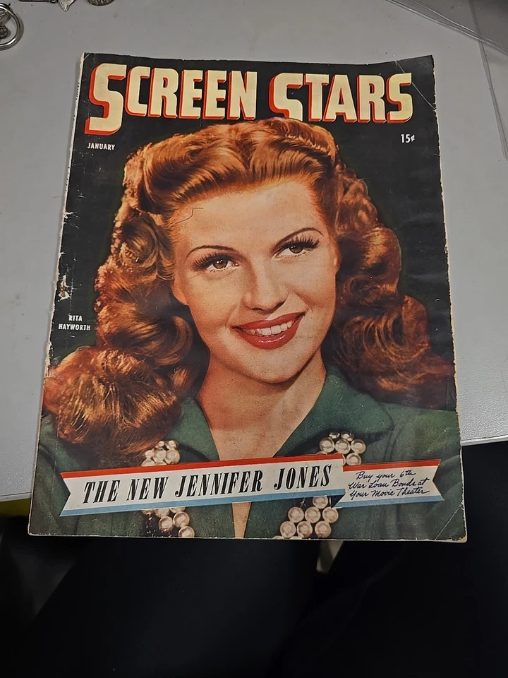 Vintage Magazine Screen Stars January 1945 15 Cents Rita Hayworth EXTREMELY RARE Foto 2 de 4