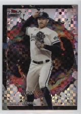 2024 Topps Finest Rare Checkerboard Refractor Carlos Correa #251 rw6