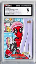 2019 Marvel Deadpool Sketch Card 1/1 CGC 9  Mai Irving
