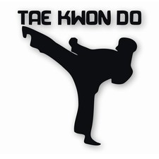 Tae Kwon Do Taekwondo Martial Arts - Vinyl Decal Sticker - CHOOSE Size & Color