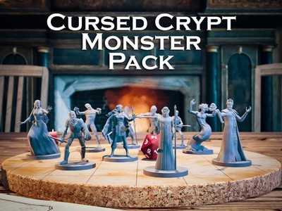 Cursed Crypt Monster Pack | 10 Miniatures Starter Set - DnD D&D Tabletop Minis