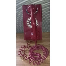 Crosley Wall Phone with Push Button Technology - Red