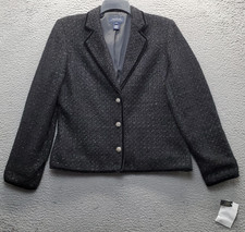 Jones New York Blazer Jacket Womens 14 Multi Lined Single Breasted Notch Lapel