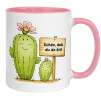 Tasse Danke – „Kaktus - SchöN Dass Du Da Bist“ – DankeschöN Geschenke