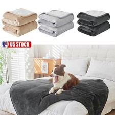 Waterproof Pet Blanket Soft Fleece Dog Blanket Pet Throw for Sofa Bed Couch