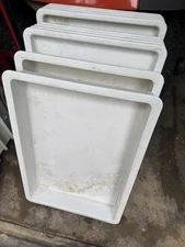 (9) Winco PL-3N 25-1/2" x 17-1/2" x 3" Pizza Dough Boxes + (8) Same X 1.5” Deep