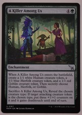 A Killer Among Us MTG MKM 0167 Token Mystery Enchantment