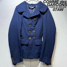 Vtg Archive 2007 Comme Des Garcons Deformed Poly Shrunken Tailored Jacket Blazer
