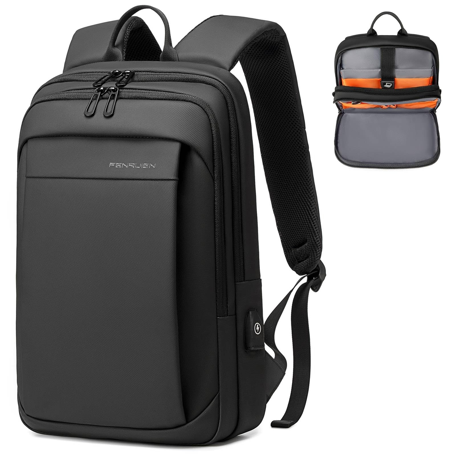 For Men, Water Resistant Light Weight Backpack With Usb ...