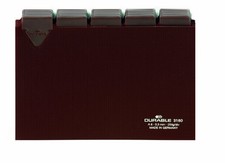 DURABLE Karteiregister A6 quer braun 25-teilig